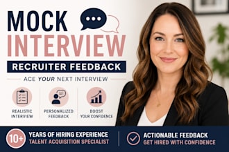 conduct a mock interview and provide expert feedback