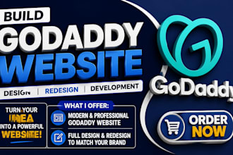 build godaddy website design godaddy redesign godaddy website development