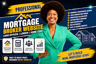 build mortgage broker website for loan officer and lenders