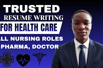 write a professional healthcare and nursing resume with cover letter
