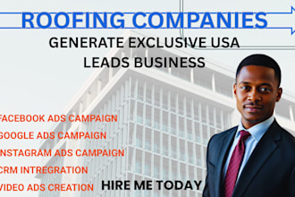 generate exclusive USA leads, roofing, hvac, and home service leads with ads