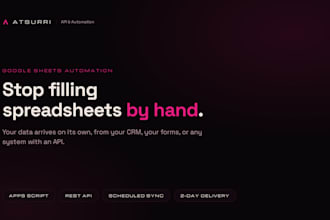 automate your google sheets with API and scripts