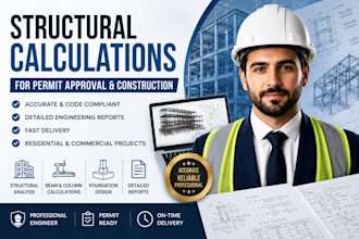 prepare structural calculations for permit approval construction building permit