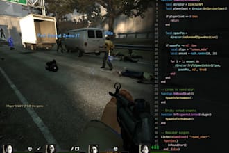 create custom mod, addon, lua scripting garrys mod, l4d2, cs2, roblox scripting