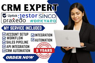 setup workyard gocarrir uptick automation praxedo  invoice  sinco cbr jestor crm