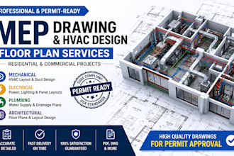 mep drawing plan hvac design floor plan in usa state