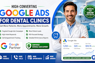 setup and manage google ads PPC campaigns for dental clinics