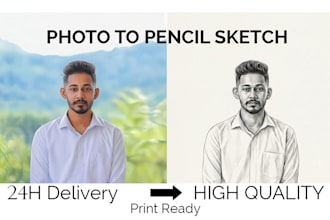 turn your photo into a realistic pencil sketch