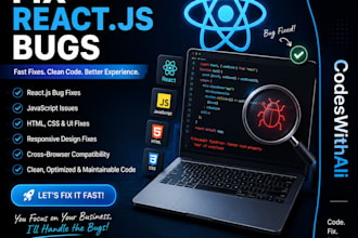fix react js bugs frontend errors javascript issues