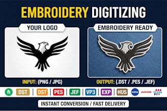 convert your logo or image to embroidery file dst pes jef