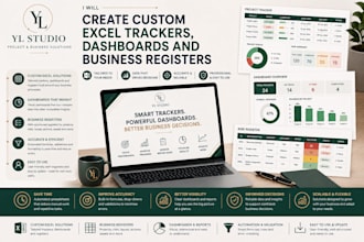 create custom excel trackers dashboards and business registers