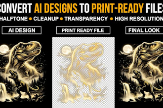 convert ai design into print ready files for dtf and dtg printing