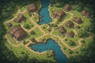 draw a custom map for fantasy, scifi, book or boardgame