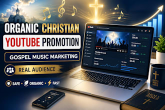 organic christian youtube video promotion for gospel music and christian channel