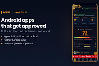 build your android app and publish it on google play store