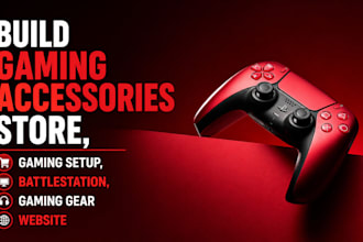 build gaming accessories store, gaming setup, battlestation, gaming gear website