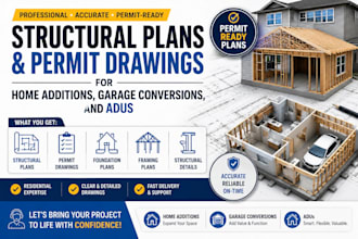 do structural plans permit drawings for home additions, garage conversions, adus