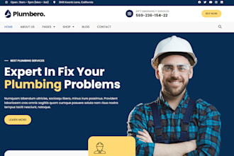 design wix plumber website wix electrician website  wix handyman locksmith site