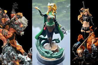 3d print and paint  action figure statues anime figure model stl resin printing