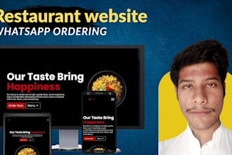 build a restaurant website with whatsapp ordering