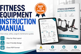 create a fitness equipment instruction manual
