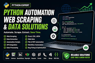 create python automation scripts and web scrapers