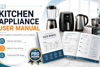 design a kitchen appliance user manual