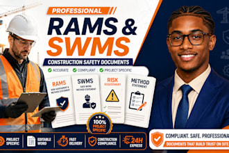 create professional rams, swms and method statements for construction