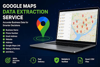 scrape google map data for lead generation, b2b data extraction