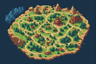 design vector maps, event maps, fantasy festival maps