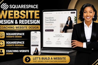 design squarespace website redesign squarespace website, coaching website design