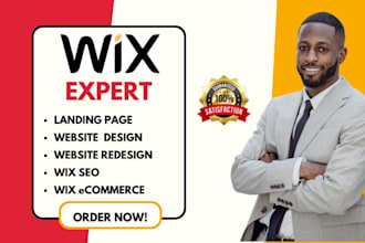 create a wix website, redesign and coding
