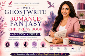 fiction book ghostwriter, nonfiction ebook ghostwriting, kindle book writer