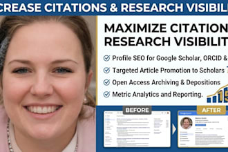 optimize google scholar profile, increase citation and research visibility