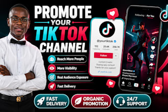 promote your tiktok channel to reach more real viewers