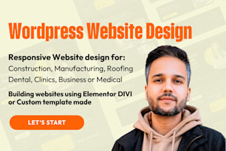 design a responsive medical business and construction websites