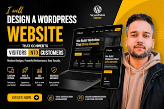 design a wordpress website that converts visitors into customers