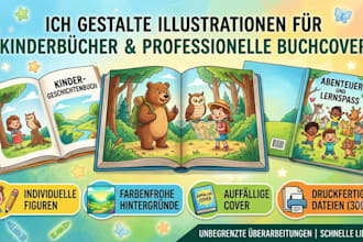 ich gestalte illustrationen fur kinderbucher sowie professionelle buchcover