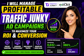 manage profitable trafficjunky ad campaigns to maximize your ROI and conversions