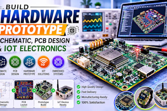 build hardware prototype, schematic, pcb design and iot electronics