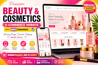 build a premium woocommerce beauty and cosmetics website