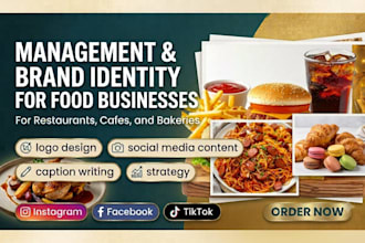 manage your restaurant cafe bakerys social media and design your brand