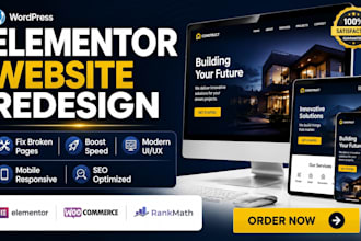 redesign your slow or broken elementor wordpress website