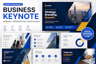 business keynote webinal slide moderrn brand marketung presentation sales folder
