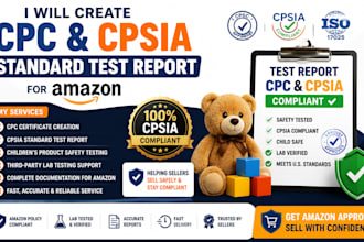 be your CPC and cpsia compliance consultant for amazon products