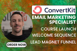 setup convertkit kit welcome sequence lead magnet funnel course launch