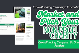 market and pitch your non profit charity crowdfunding campaign to grant funders