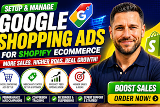 setup and manage google shopping ads for shopify ecommerce optimize shopping ads