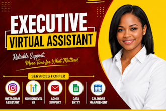 executive virtual assistant instagram assistant gohighlevel va admin data entry
