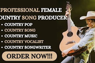 be your female pro country pop and country rock acoustic country vocals